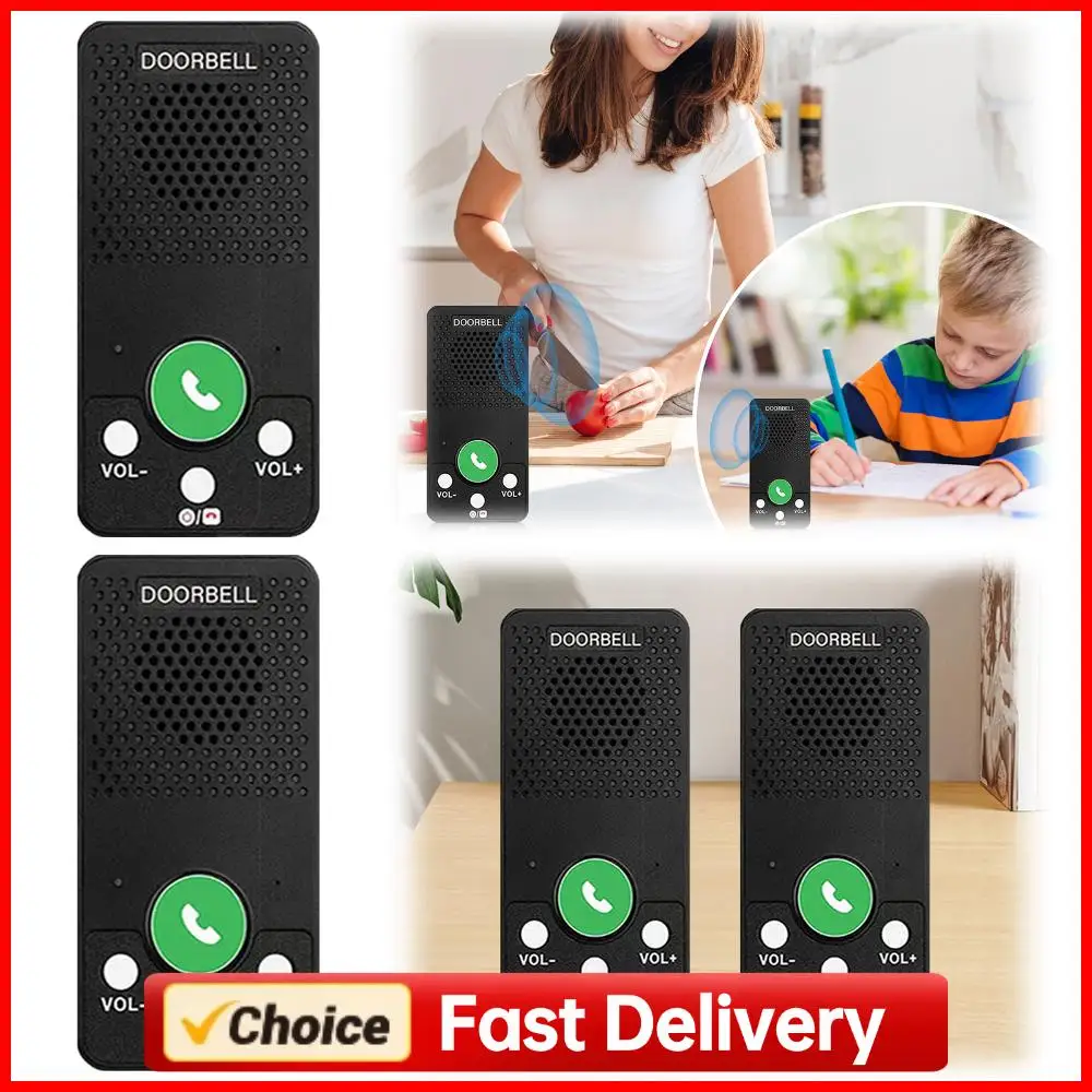 400m Long Range Wireless Intercom System with 4 Chimes 8 Volume Levels 2 Way Voice Intercom for House Home Factory Office
400m Long Range Wireless Intercom System with 4 Chimes 8 Volume Levels 2 Way Voice Intercom for House Home Factory Office