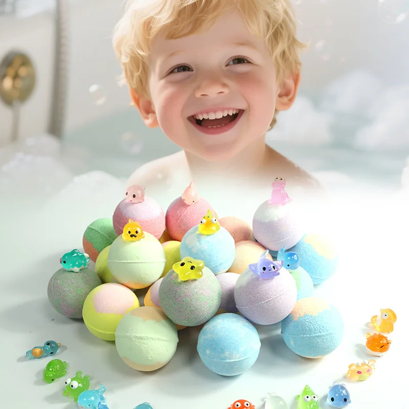 24 Pack Kids Bath Bombs Gift Set Scented Fizzers with Surprise Toys
24 Pack Kids Bath Bombs Gift Set Scented Fizzers with Surprise Toys