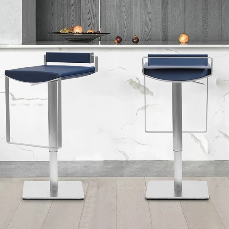 Nordic Luxury Leather Bar Chair Italian Bar Chair Household Adjustable Rotating High Stool Modern Stainless Steel Bar Furniture
Nordic Luxury Leather Bar Chair Italian Bar Chair Household Adjustable Rotating High Stool Modern Stainless Steel Bar Furniture