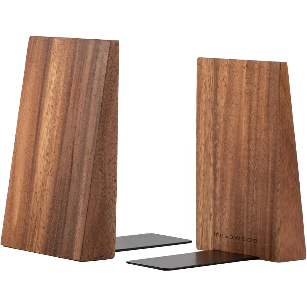 Sturdy Acacia Wood Bookends, Decorative and Practical for Book Organization
Sturdy Acacia Wood Bookends, Decorative and Practical for Book Organization