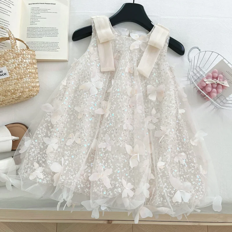 2025New Stylish Girls' Sleeveless Dress Summer Sequin Princess Dress Shiny Children's Dress17298
2025New Stylish Girls' Sleeveless Dress Summer Sequin Princess Dress Shiny Children's Dress17298