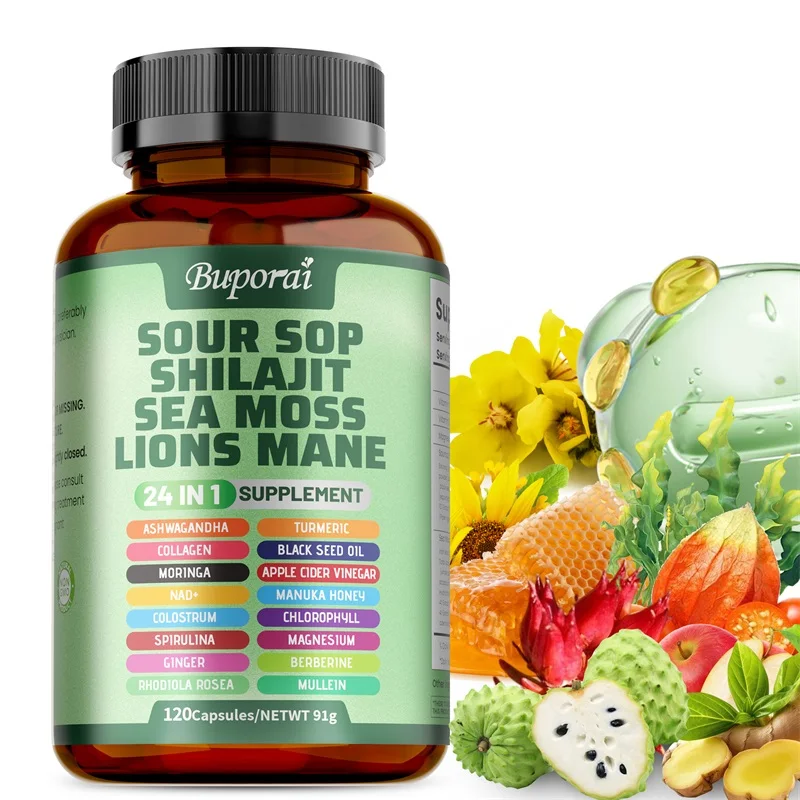 24-In-1 Soursop Capsules - Support Joint and Bone Health, Promote Digestion, Enhance Immunity, and Maintain Overall Health
24-In-1 Soursop Capsules - Support Joint and Bone Health, Promote Digestion, Enhance Immunity, and Maintain Overall Health