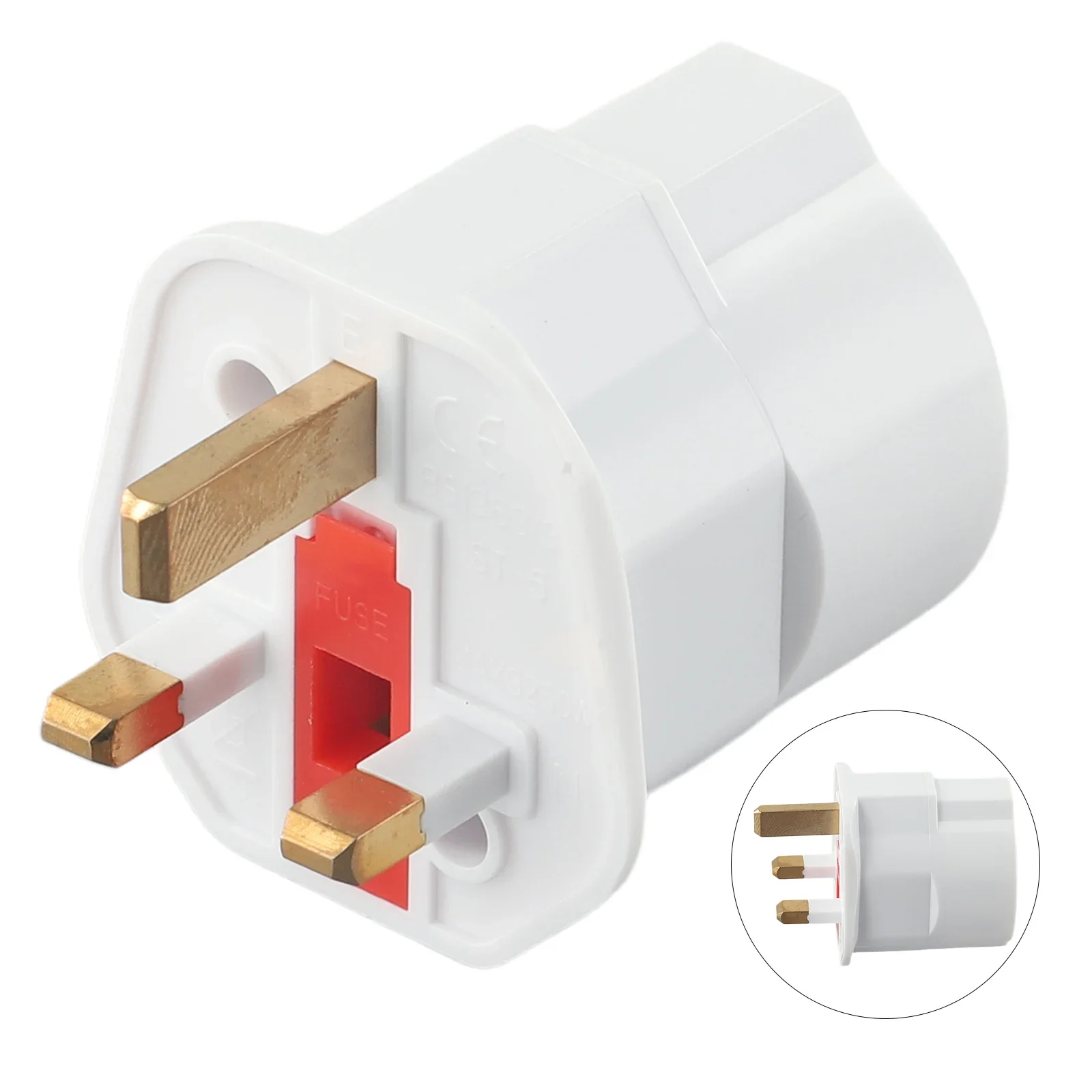 British Plug Adapter 2Pin To 3Pin ABS 250V ABS Plastic British Standard Electronic Components Three Pins White
British Plug Adapter 2Pin To 3Pin ABS 250V ABS Plastic British Standard Electronic Components Three Pins White