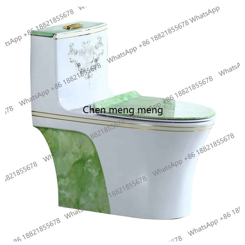 Household color luminous large-diameter super swirl siphon toilet, colored gold ceramic sanitary ware, deodorant seat toilet
Household color luminous large-diameter super swirl siphon toilet, colored gold ceramic sanitary ware, deodorant seat toilet