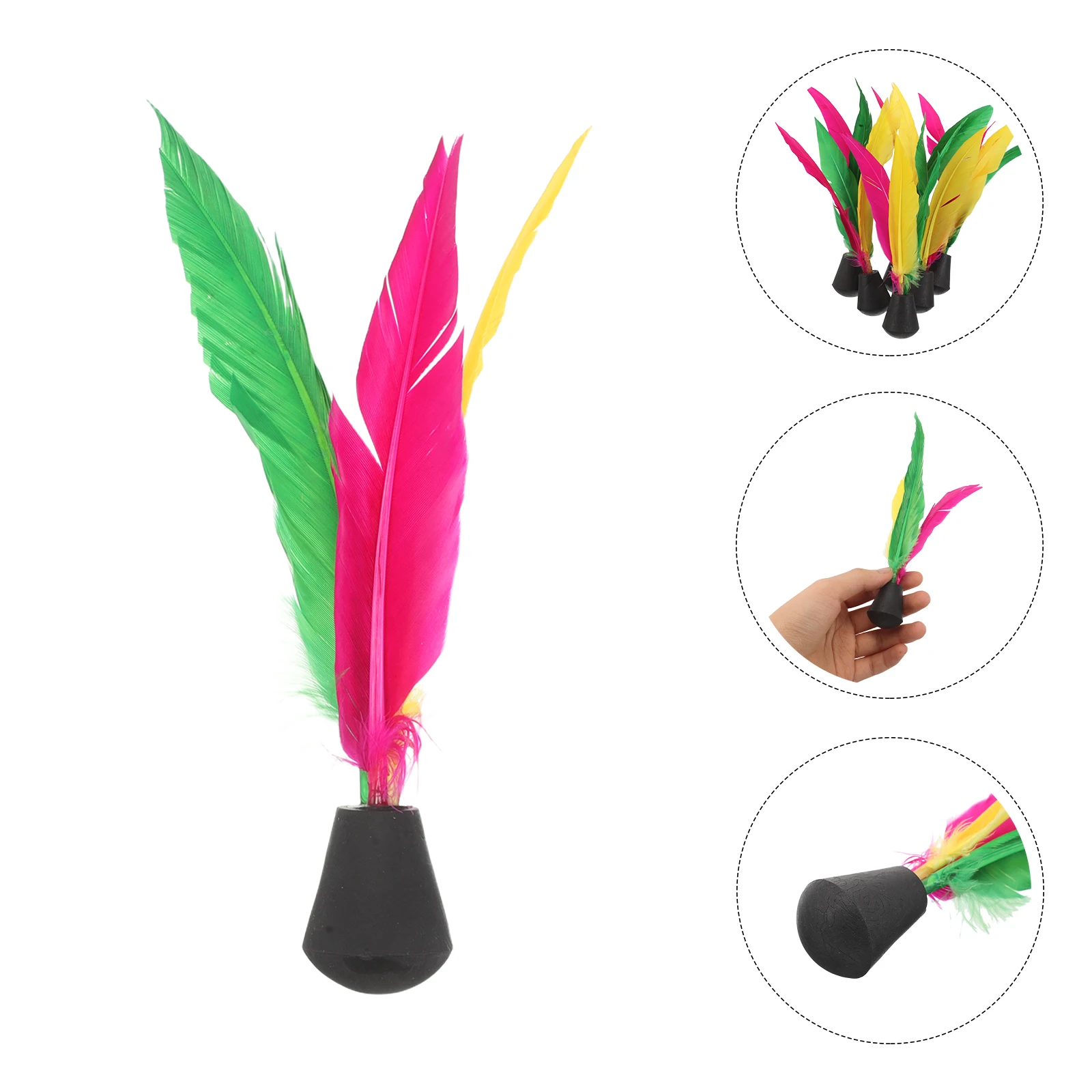 10 Pcs Badminton Indoor Chinese Shuttlecock Game Durable Jianzi Foot Sports for Parties Games Child Kick
10 Pcs Badminton Indoor Chinese Shuttlecock Game Durable Jianzi Foot Sports for Parties Games Child Kick