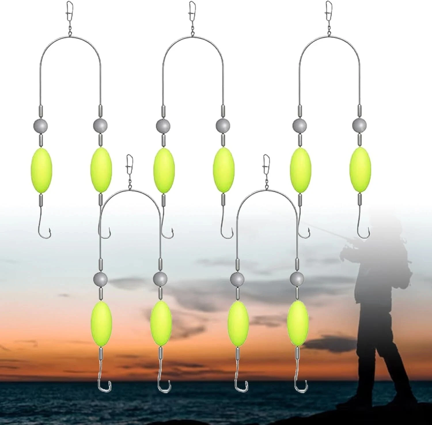 5pcs Double-Hook Reverse Bottom Rig 2025 Reverse Bottom Line Free Floating For Freshwater Saltwater Fishing Lures
5pcs Double-Hook Reverse Bottom Rig 2025 Reverse Bottom Line Free Floating For Freshwater Saltwater Fishing Lures