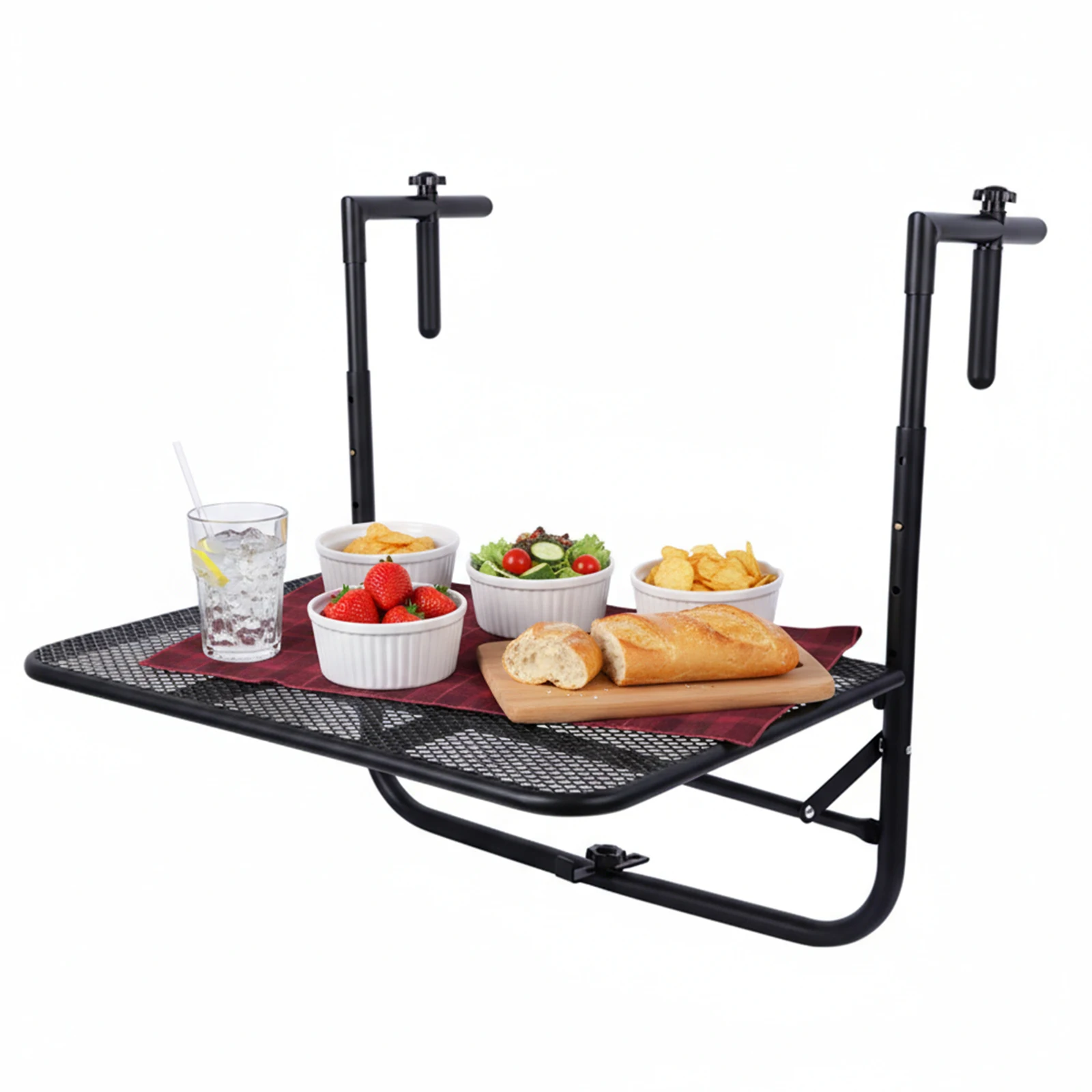Balcony Railing Table Folding Outdoor Balcony Railing Desk Adjustable Height Wrought Iron Hanging Table for Dining Or Relaxing
Balcony Railing Table Folding Outdoor Balcony Railing Desk Adjustable Height Wrought Iron Hanging Table for Dining Or Relaxing