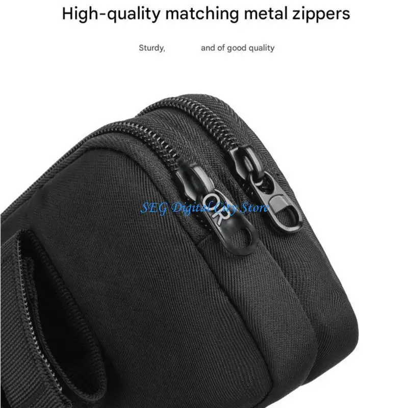 U75B Double Phone Waist Bag with Soft Inner Lining Protections Double Pockets for Smartphones and Accessories Belt Attachment
U75B Double Phone Waist Bag with Soft Inner Lining Protections Double Pockets for Smartphones and Accessories Belt Attachment