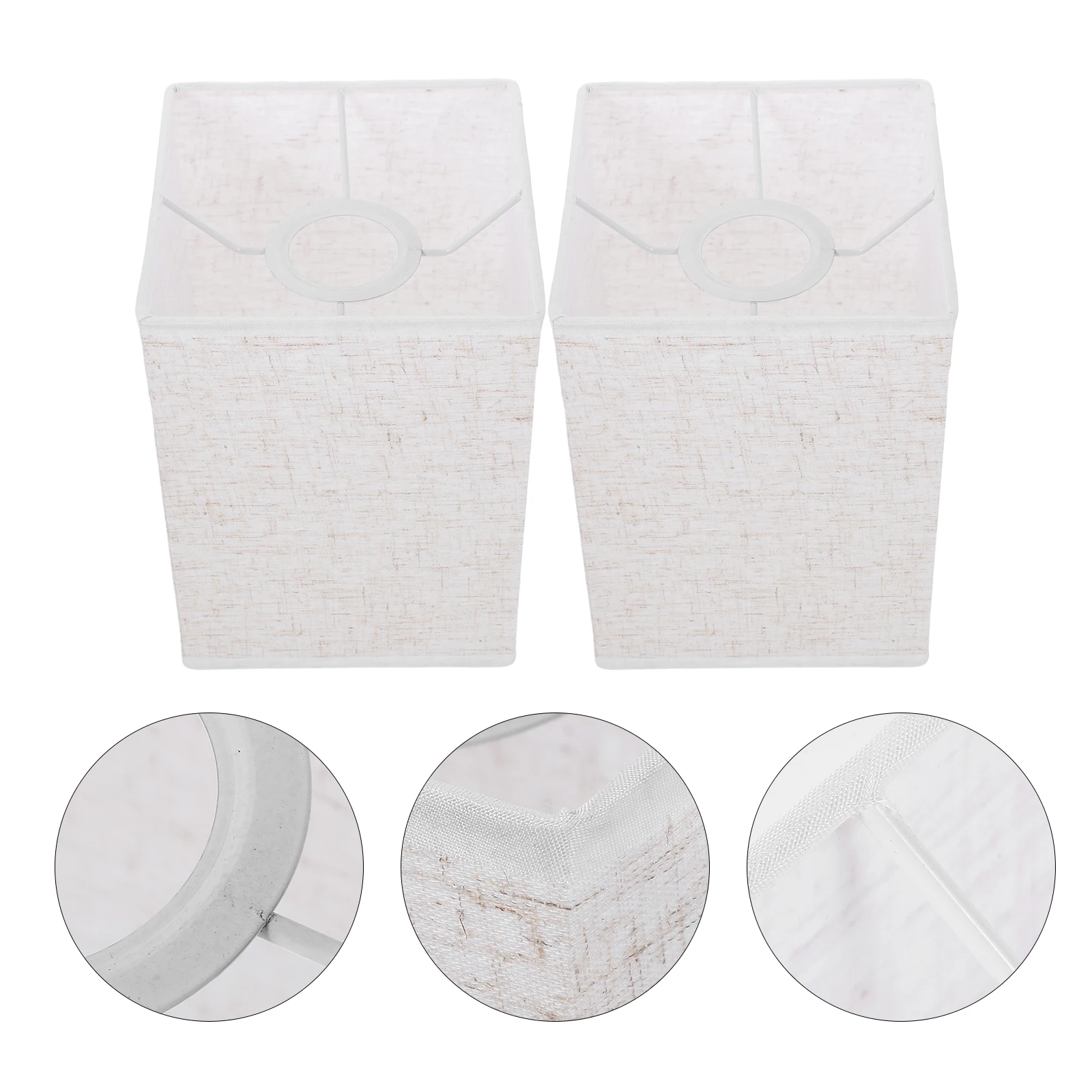 2 Pcs Square Linen Lampshade Retro Home Decor Light Cover for Table Lamp Bedside Office Study Room Dust Proof Soft Light
2 Pcs Square Linen Lampshade Retro Home Decor Light Cover for Table Lamp Bedside Office Study Room Dust Proof Soft Light
