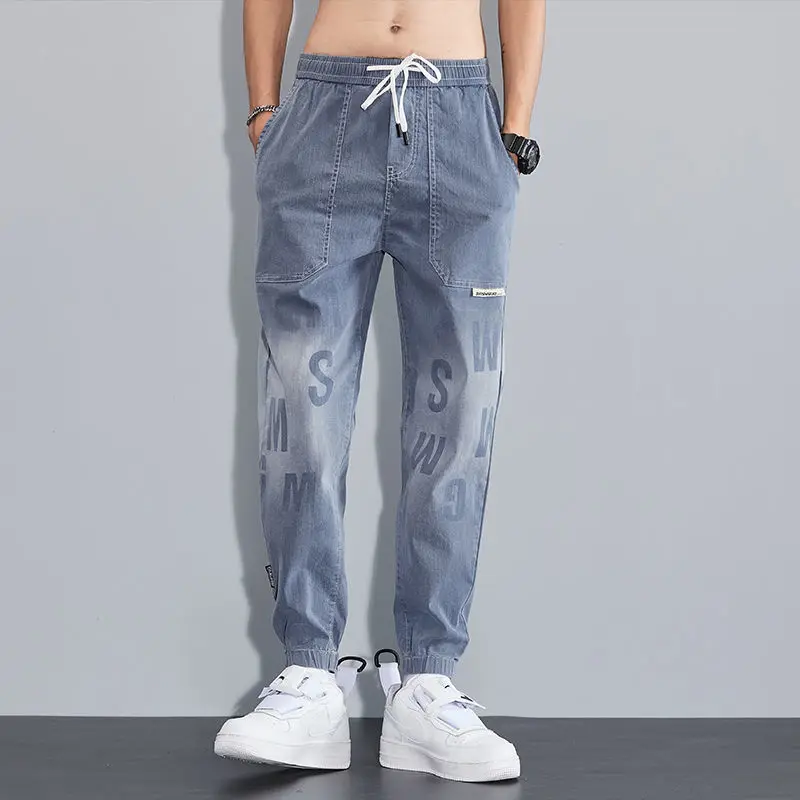 Spring Autumn Fashion Pure Cotton Gradient Colo Buttons Men's Clothing Korean Letter Loose Casual Chaopai Bound Feet Y2K Jeans
Spring Autumn Fashion Pure Cotton Gradient Colo Buttons Men's Clothing Korean Letter Loose Casual Chaopai Bound Feet Y2K Jeans