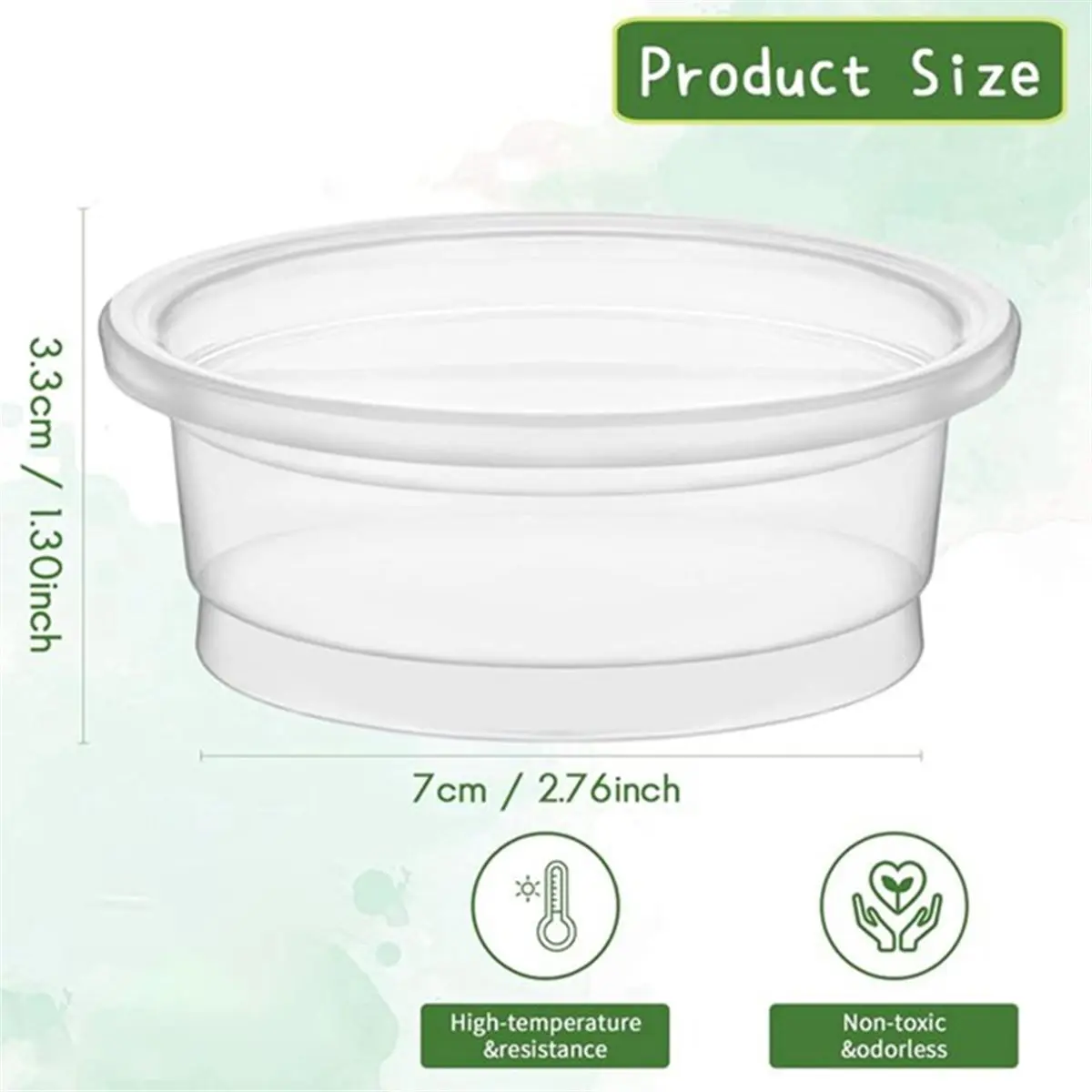 BAAQ 120 Pcs Crested Gecko Food and Water Feeding Cups, Reptile Feeder Bowls, for Lizard and Other Small Pet Ledge Supplies
BAAQ 120 Pcs Crested Gecko Food and Water Feeding Cups, Reptile Feeder Bowls, for Lizard and Other Small Pet Ledge Supplies