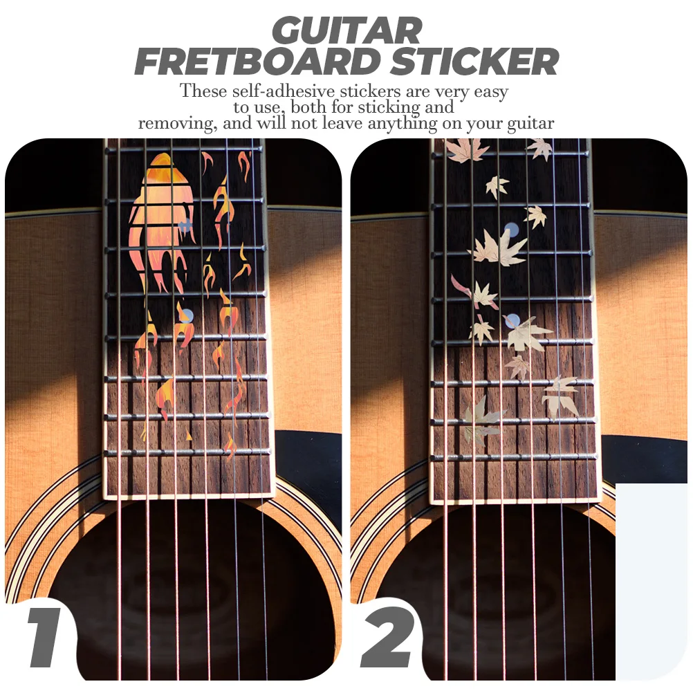 2 Sheets Guitar Sticker Decoration Ukulele Instrument Stickers Paper Note Electric
2 Sheets Guitar Sticker Decoration Ukulele Instrument Stickers Paper Note Electric