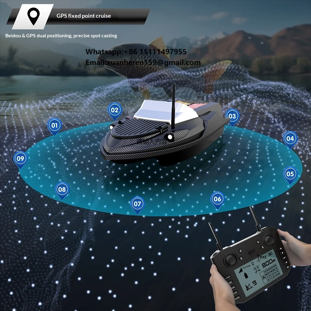 New Type Nesting Boat 12V High-Speed Remote-Control Bait Trawling Boat One-Button Net Pulling Releasing Beidou 800 Meters
New Type Nesting Boat 12V High-Speed Remote-Control Bait Trawling Boat One-Button Net Pulling Releasing Beidou 800 Meters