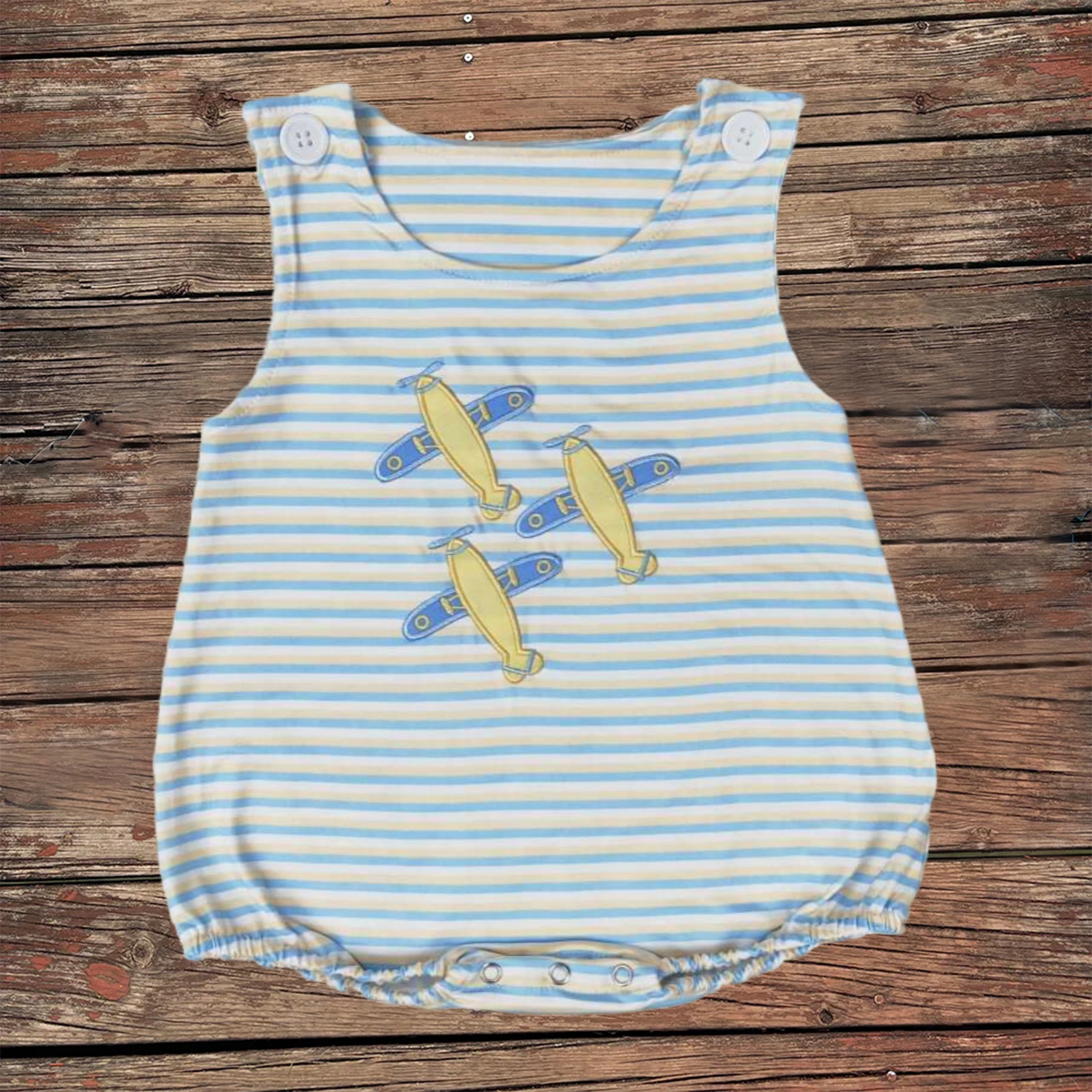 Wholesale Embroidery Newborn Stripes Coverall Bodysuit Baby Infant Boys Planes Sleeveless Romper Kids Toddler Summer Bubble
Wholesale Embroidery Newborn Stripes Coverall Bodysuit Baby Infant Boys Planes Sleeveless Romper Kids Toddler Summer Bubble