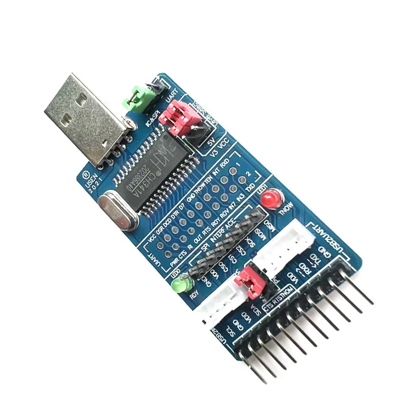 Well Made-CH341A Адаптер USB к I2C / IIC / SPI / UART / TTL / ISP Преобразователь параллельного порта EPP /MEM
Well Made-CH341A Адаптер USB к I2C / IIC / SPI / UART / TTL / ISP Преобразователь параллельного порта EPP /MEM