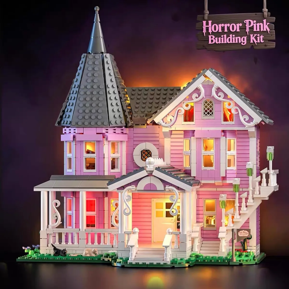 MOC 2026 New Pink Palace Apartment Building Blocks Set Halloween Haunted House With Lights Compatible Bricks Adult Birthday Gift
MOC 2026 New Pink Palace Apartment Building Blocks Set Halloween Haunted House With Lights Compatible Bricks Adult Birthday Gift