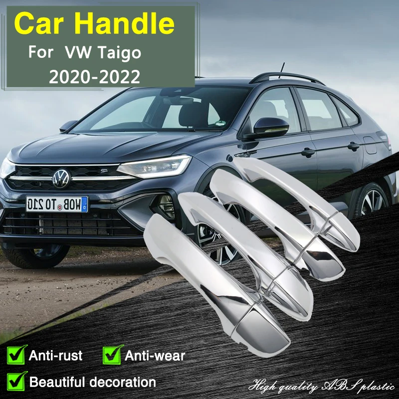 for Volkswagen VW Taigo Nivus 2020 2021 2022 Durable Chrome Door Handle Cover Trim Car Cap Accessorie Styling Sticker Decoration
for Volkswagen VW Taigo Nivus 2020 2021 2022 Durable Chrome Door Handle Cover Trim Car Cap Accessorie Styling Sticker Decoration