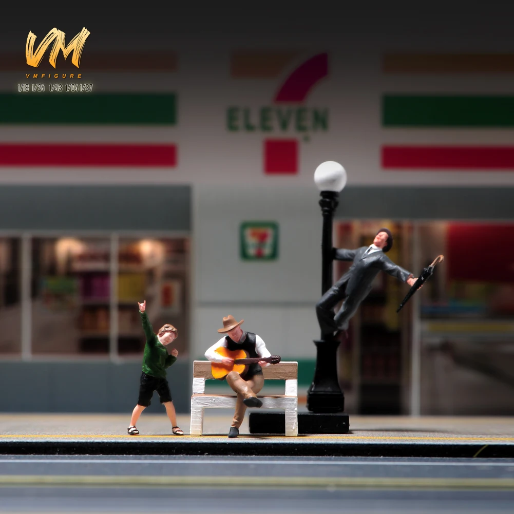 Printed Miniatures 1/64 Street Guitarist Man Street Lamp Dancing Boy Figure Doll Model Scene Decoration photography Toys
Printed Miniatures 1/64 Street Guitarist Man Street Lamp Dancing Boy Figure Doll Model Scene Decoration photography Toys