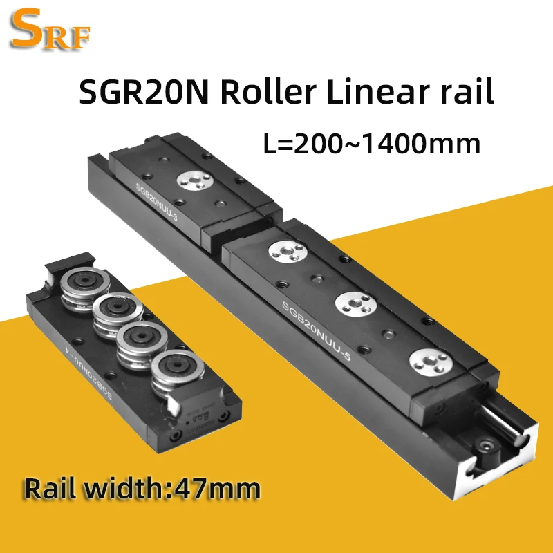 Dual-axis Linear Guide SGR20N 200 300 400 500 600 700 800 900 1000 1200 1400mm Roller Rail Slider Bloc SGB20N for CNC Machine
Dual-axis Linear Guide SGR20N 200 300 400 500 600 700 800 900 1000 1200 1400mm Roller Rail Slider Bloc SGB20N for CNC Machine