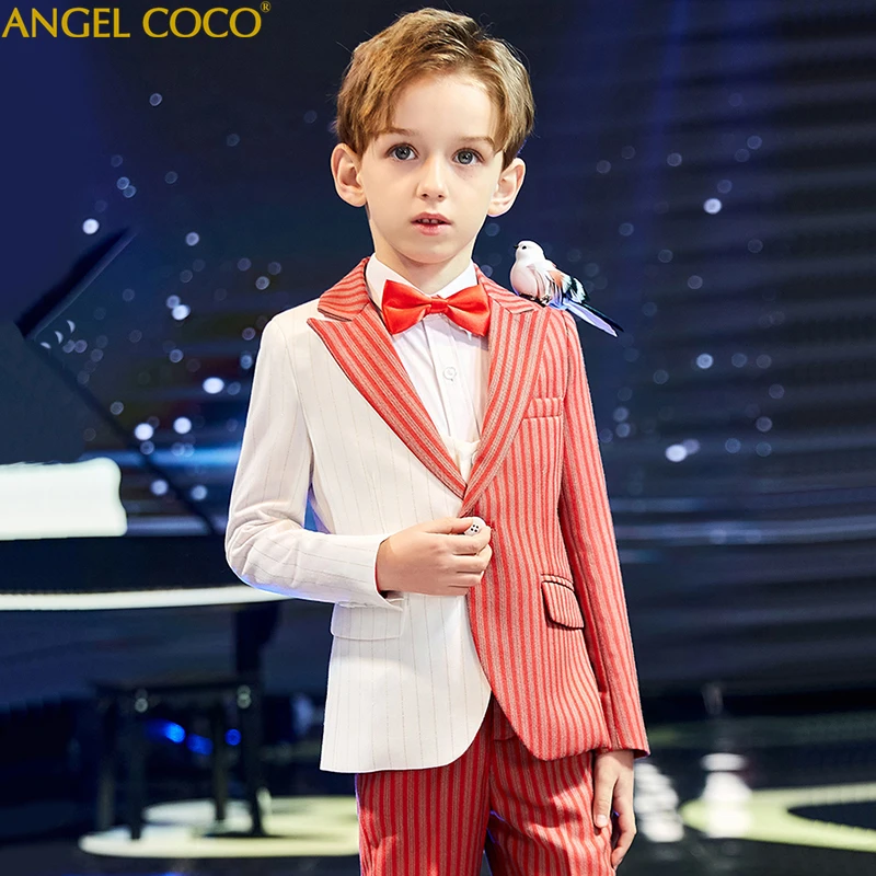 Boys suits for weddings Handsome Kids Dresses For Boys Piano Performance Model Suits Jacket Blazer Children's Boys Costume Sets
Boys suits for weddings Handsome Kids Dresses For Boys Piano Performance Model Suits Jacket Blazer Children's Boys Costume Sets