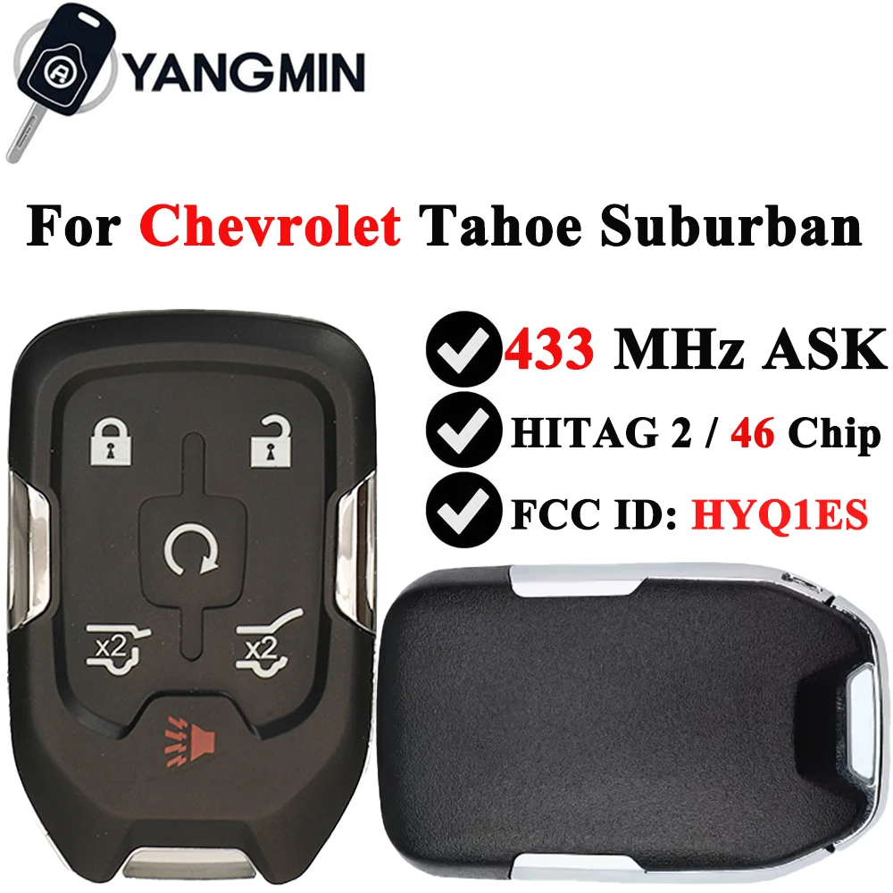 YANGMIN smart key For Chevrolet Tahoe Suburban Silverado For GMC Acadia Sierra Terrain 2021 2022 2023 2024433Mhz 46Chip HYQ1ES
YANGMIN smart key For Chevrolet Tahoe Suburban Silverado For GMC Acadia Sierra Terrain 2021 2022 2023 2024433Mhz 46Chip HYQ1ES