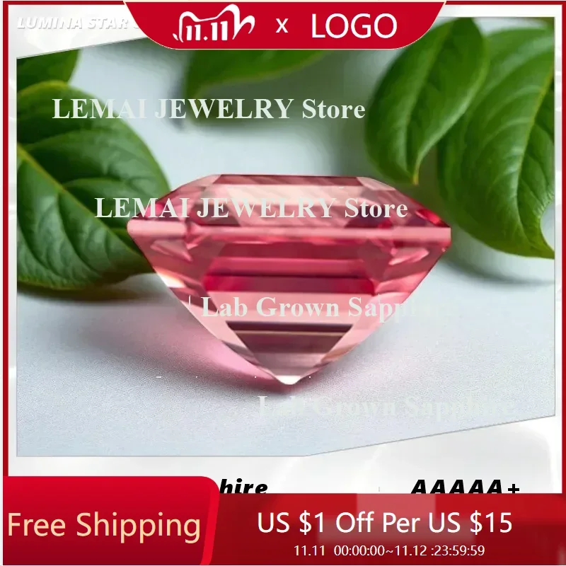 L-Lab Grown Sapphire Asscher Cut Padparadscha Fire Lotus Loose Gemstone Pass Tester With Certificate For Jewelry
L-Lab Grown Sapphire Asscher Cut Padparadscha Fire Lotus Loose Gemstone Pass Tester With Certificate For Jewelry