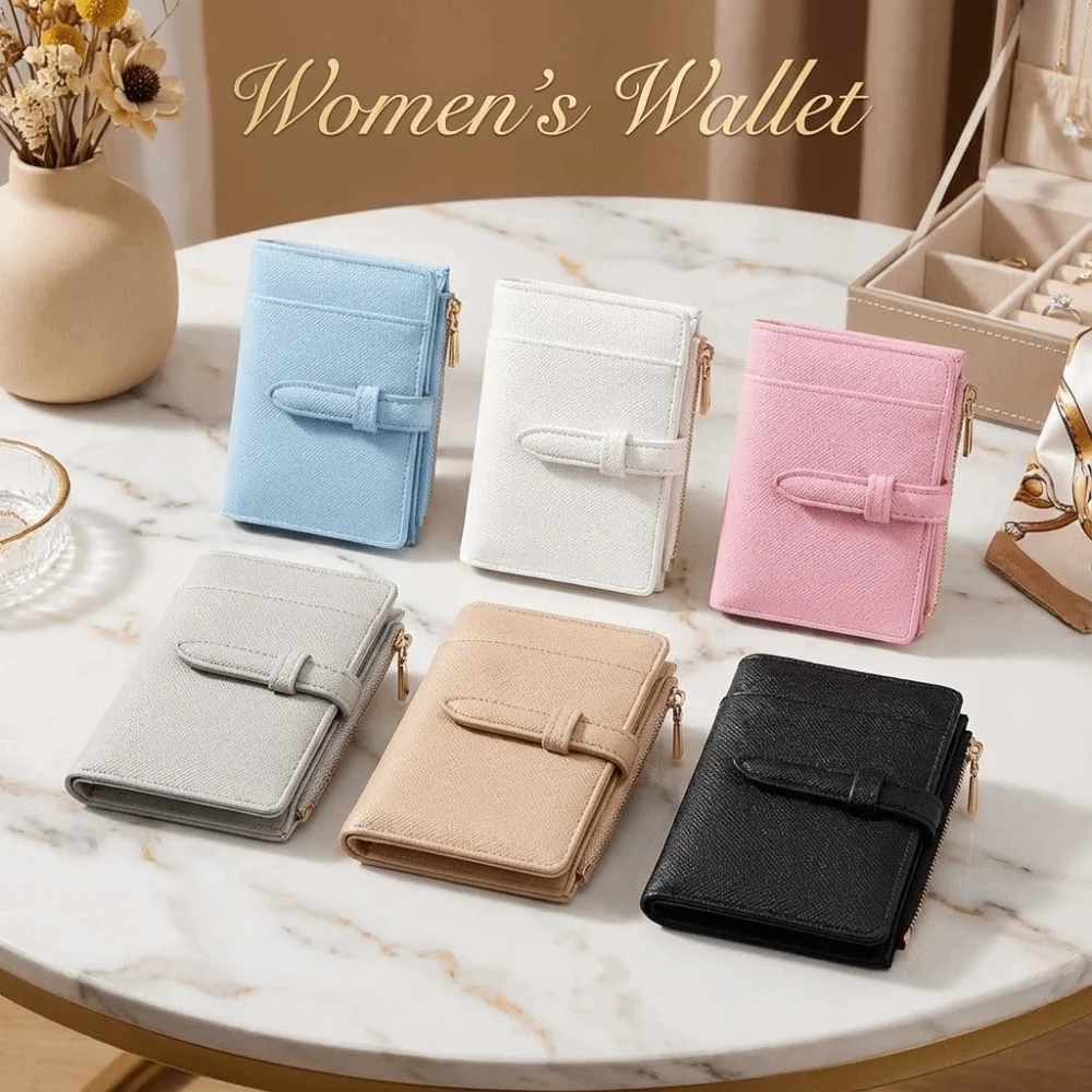 Practical PU Women's Wallet 2 Folds Waterproof Mini Coin Pocket Portable Solid Color Small Card Bag Travel
Practical PU Women's Wallet 2 Folds Waterproof Mini Coin Pocket Portable Solid Color Small Card Bag Travel