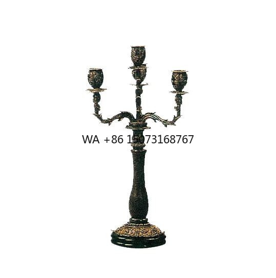 Antique Bronze Exquisite Cast Brass Decoration Bracket Figural 4 Lamps Marble Support Candelabras/Candle Sticks for Lightening
Antique Bronze Exquisite Cast Brass Decoration Bracket Figural 4 Lamps Marble Support Candelabras/Candle Sticks for Lightening