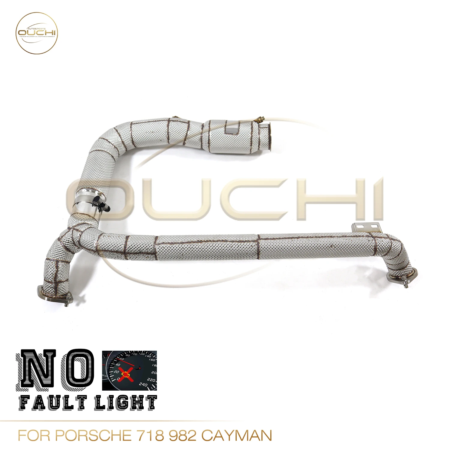 OUCHI Trouble-free Light Straight Stainless Steel Downpipe For 718 982 Cayman With Heat Shield Exhaust High Flow Performance
OUCHI Trouble-free Light Straight Stainless Steel Downpipe For 718 982 Cayman With Heat Shield Exhaust High Flow Performance