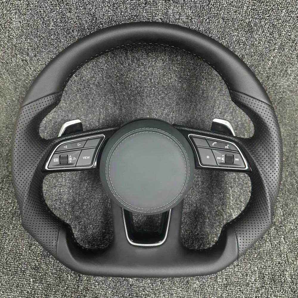 Customized Leather Car Steering Wheel For Audi A1 8X A2 A3 Q3 Q5 Q2 A4 A5 A6 Flat Bottom Steering Wheel Car Accessories
Customized Leather Car Steering Wheel For Audi A1 8X A2 A3 Q3 Q5 Q2 A4 A5 A6 Flat Bottom Steering Wheel Car Accessories