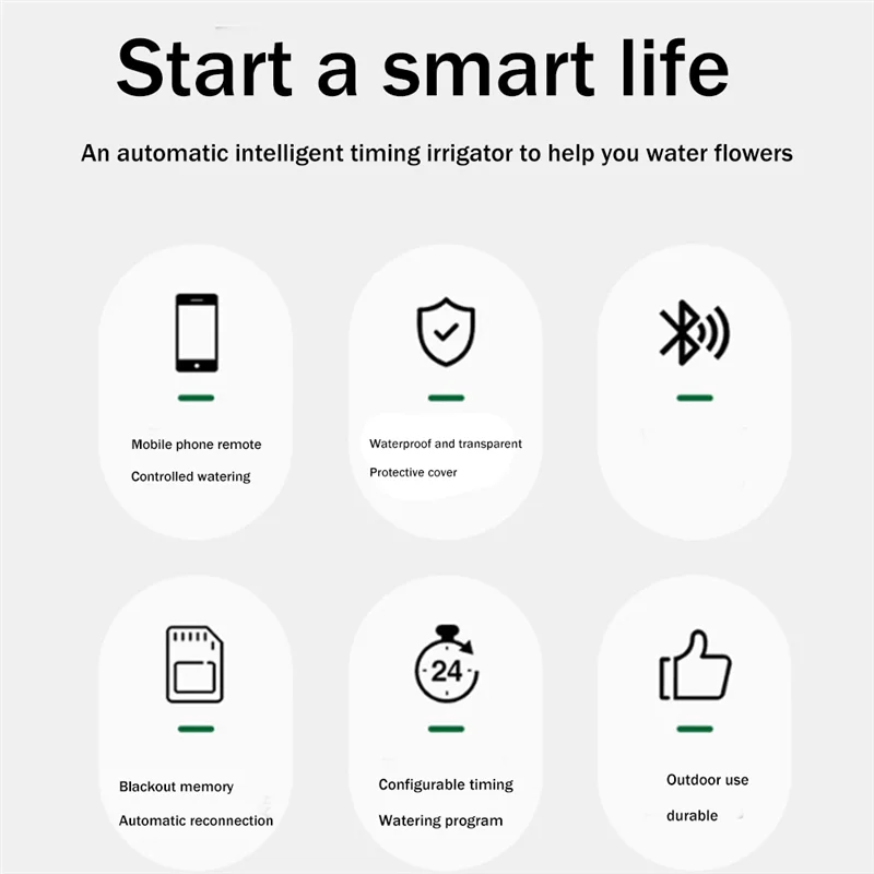 ABSE-Wifi беспроводной садовый таймер воды, сменный пульт дистанционного управления для смартфона, домашняя теплица, уличный автоматический комплект для орошения
ABSE-Wifi беспроводной садовый таймер воды, сменный пульт дистанционного управления для смартфона, домашняя теплица, уличный автоматический комплект для орошения