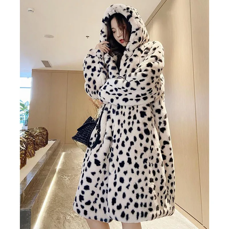 2026 Imitation rabbit fur fur fur leopard print fur coat winter Korean version loose hooded thick coat women's long parka coat
2026 Imitation rabbit fur fur fur leopard print fur coat winter Korean version loose hooded thick coat women's long parka coat