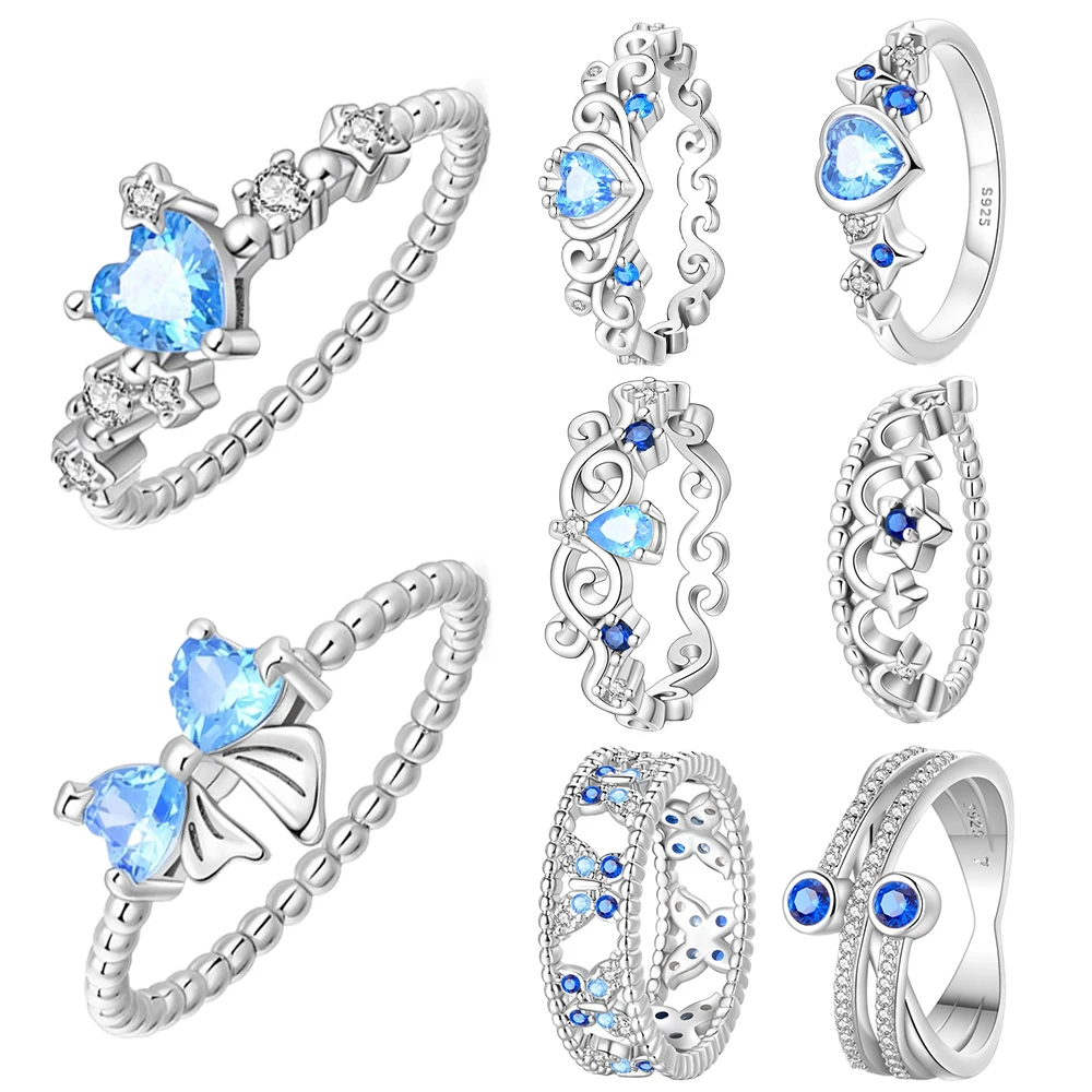 Premium 925 Sterling Silver Set Sparkling Blue Zircon Series Ring For Women DIY Exquisite Gift Jewelry Making
Premium 925 Sterling Silver Set Sparkling Blue Zircon Series Ring For Women DIY Exquisite Gift Jewelry Making