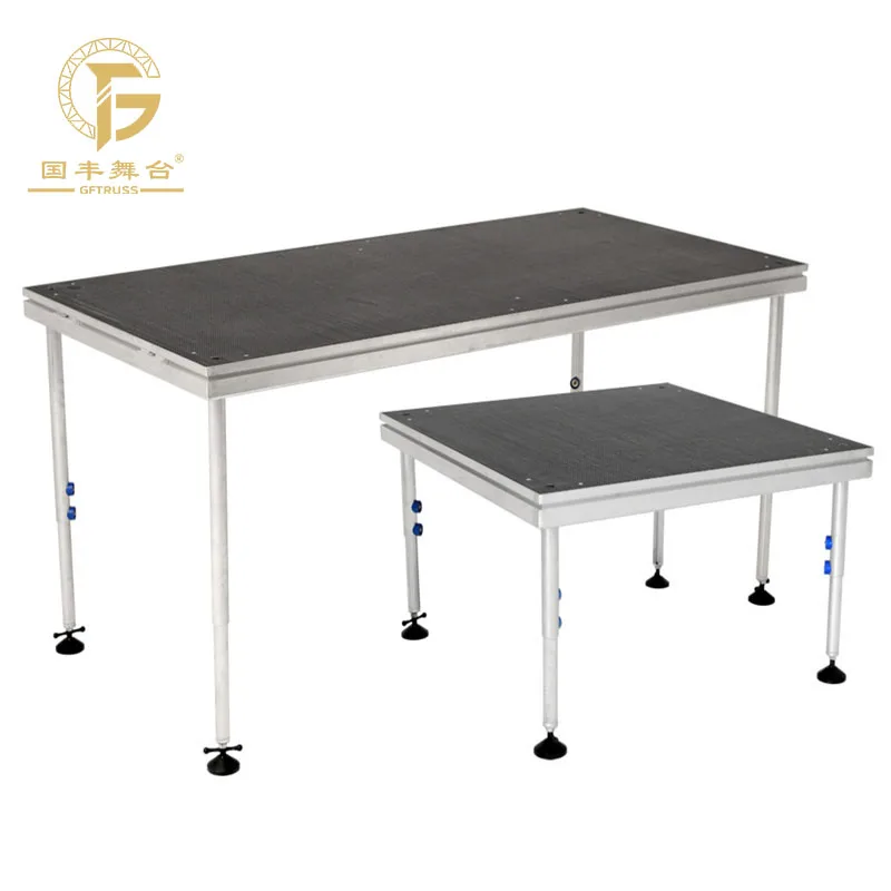 Adjustable Portable Stage for Concert Events Durable Aluminum Alloy Frame Plywood Stage TUV Certified
Adjustable Portable Stage for Concert Events Durable Aluminum Alloy Frame Plywood Stage TUV Certified