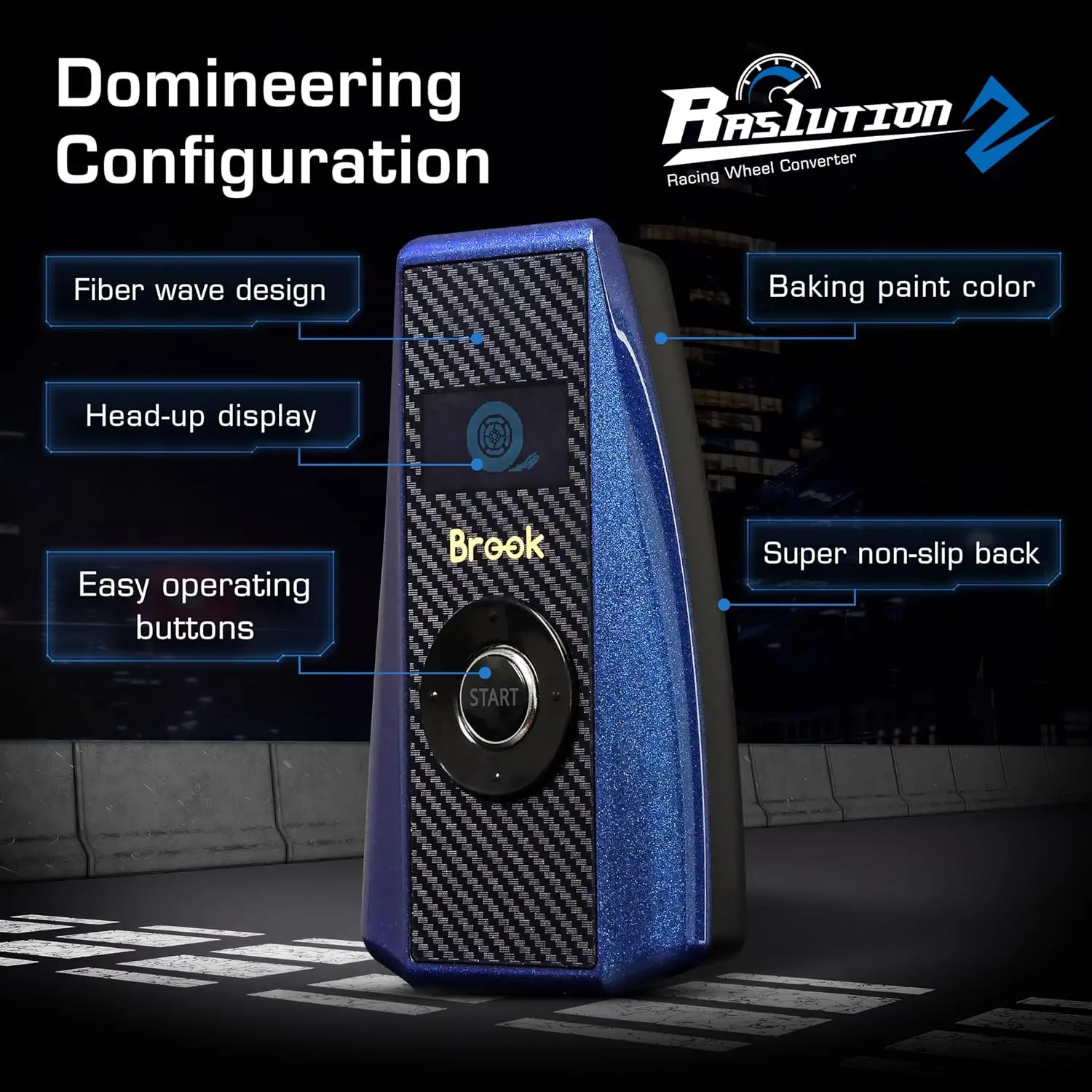 Brook Ras1ution 2 - Racing Wheel Converter for Racing Games on The Original PS 3/PS 4/PS 5/s witch Consoles
Brook Ras1ution 2 - Racing Wheel Converter for Racing Games on The Original PS 3/PS 4/PS 5/s witch Consoles