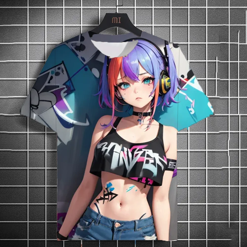 Graffiti Style Anime Girl Pattern 3D Print T-Shirts Men Women Short Sleeve Tees Street Personality Tops Oversized Men's Clothing
Graffiti Style Anime Girl Pattern 3D Print T-Shirts Men Women Short Sleeve Tees Street Personality Tops Oversized Men's Clothing