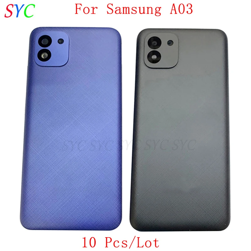 10Pcs/Lot Rear Door Battery Cover Housing Case For Samsung A03 A035 Back Cover with Camera Lens Logo Repair Parts
10Pcs/Lot Rear Door Battery Cover Housing Case For Samsung A03 A035 Back Cover with Camera Lens Logo Repair Parts
