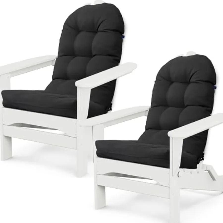 Adirondack Chair Cushion Set of 2 for Indoor/Outdoor Rocking Chairs, Polyester Fabric in Beige, High-Elasticity PP Cotton Fill,
Adirondack Chair Cushion Set of 2 for Indoor/Outdoor Rocking Chairs, Polyester Fabric in Beige, High-Elasticity PP Cotton Fill,