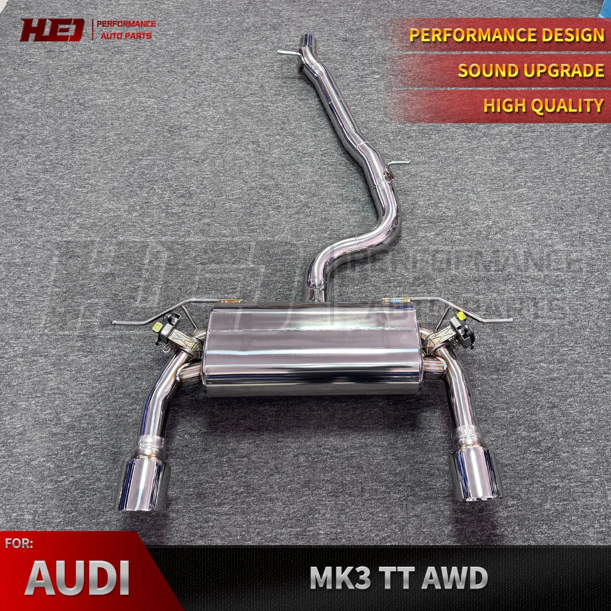 High Performance Tuning Ss304 Catback for Audi Tt/tts 2.0t Mk2 Mk3 8j Exhaust Pipe Valvetronic Remote Control Muffler
High Performance Tuning Ss304 Catback for Audi Tt/tts 2.0t Mk2 Mk3 8j Exhaust Pipe Valvetronic Remote Control Muffler