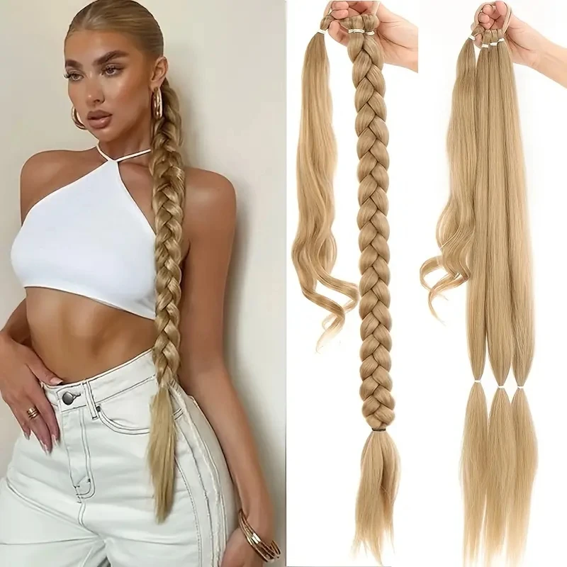 34" Extra Long Ponytail With Hair Tie Synthetic Braid Ponytail Extension Natural Black Hair Straight Fake Hair DIY Braided
34" Extra Long Ponytail With Hair Tie Synthetic Braid Ponytail Extension Natural Black Hair Straight Fake Hair DIY Braided
