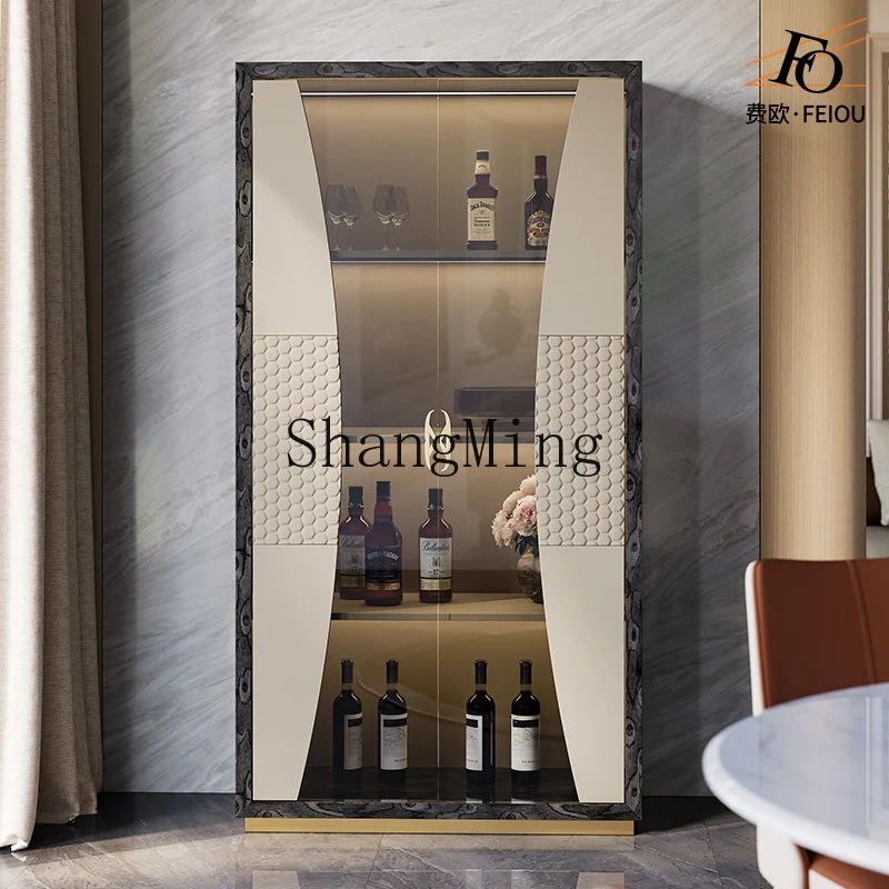 HJ premium light luxury glass wine cabinet restaurant wall storage room fashion paint bookshelf
HJ premium light luxury glass wine cabinet restaurant wall storage room fashion paint bookshelf