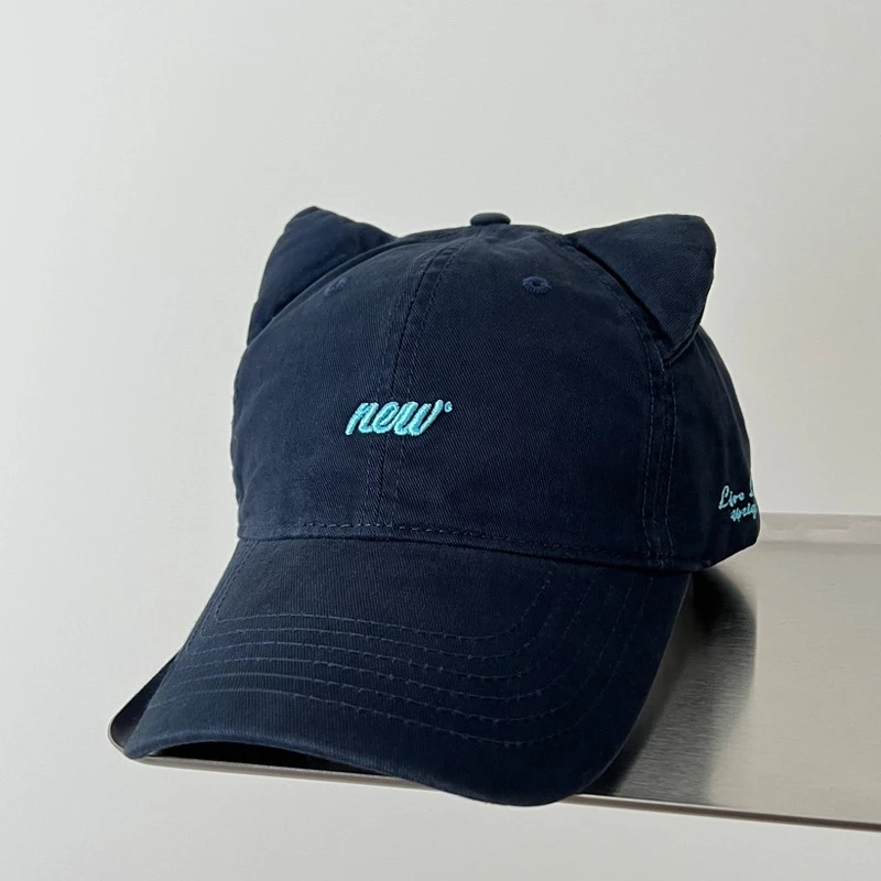 New Cute Cat Ear Design Baseball Cap Y2K Summer and Autumn Travel Sun Protection Versatile Simple Embroidery Women's Hats
New Cute Cat Ear Design Baseball Cap Y2K Summer and Autumn Travel Sun Protection Versatile Simple Embroidery Women's Hats