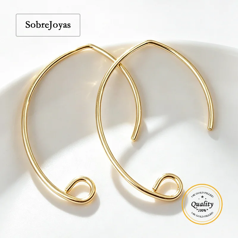 V Shape Ear Wire 030' (76mm) for DIY Handmade Drop Earrings Jewelry Making Accessories 14K Gold Filled
V Shape Ear Wire 030' (76mm) for DIY Handmade Drop Earrings Jewelry Making Accessories 14K Gold Filled