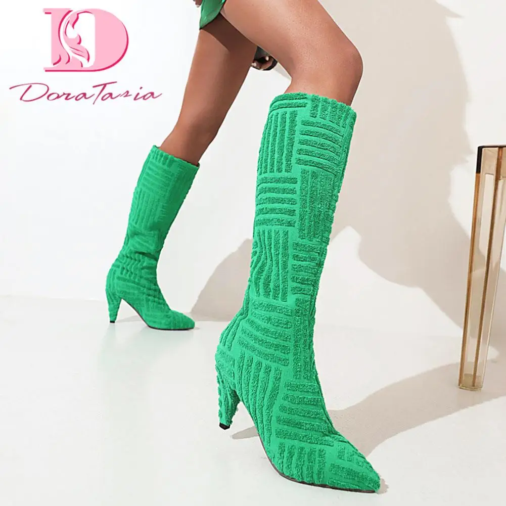 DoraTasia Big Size 34-43 Brand New Female Spike High Heels Boots Fashion Solid Pointed Toe women's Boots Party Sexy Shoes Woman
DoraTasia Big Size 34-43 Brand New Female Spike High Heels Boots Fashion Solid Pointed Toe women's Boots Party Sexy Shoes Woman