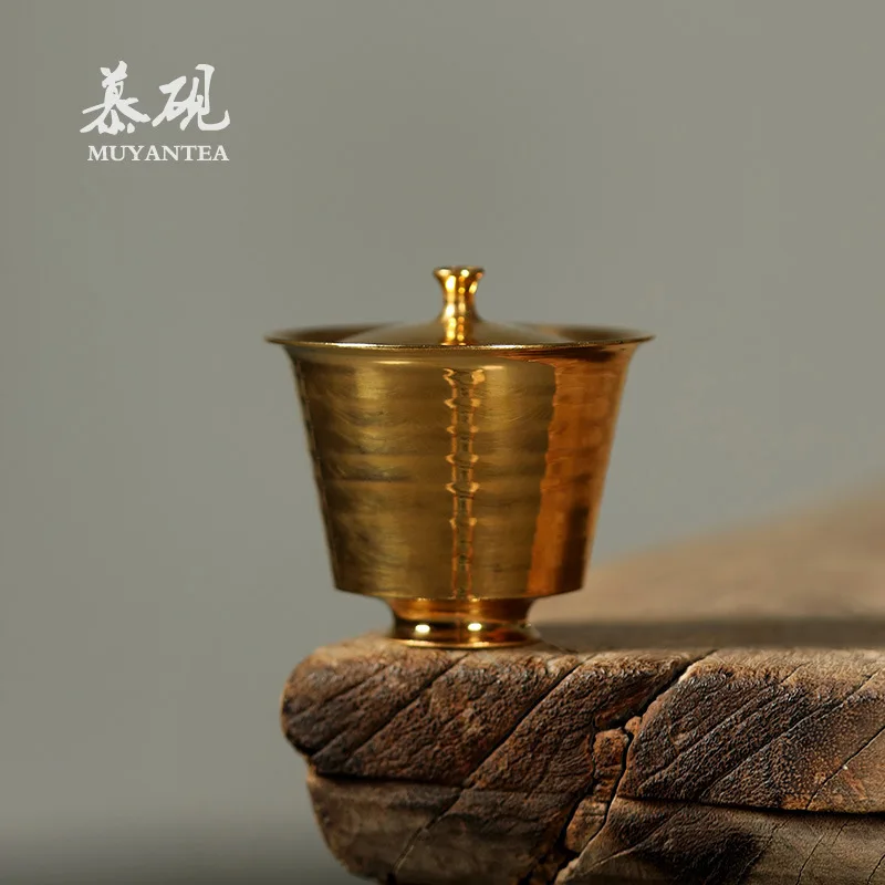 Mu Yan Handmade Thin-Walled Gilt-Glazed With Lid, Japanese Wabi-Sabi Style Ge Lingyu Silver-Gilt Set, Fair Cup Tea Bowl
Mu Yan Handmade Thin-Walled Gilt-Glazed With Lid, Japanese Wabi-Sabi Style Ge Lingyu Silver-Gilt Set, Fair Cup Tea Bowl
