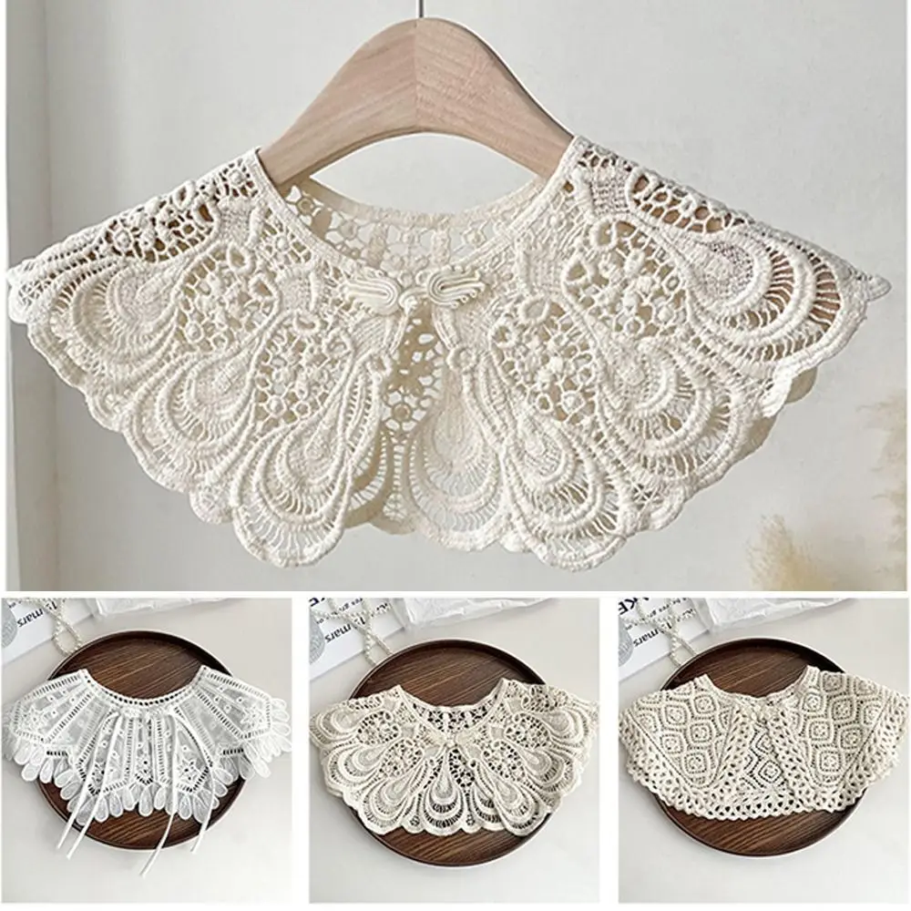 Vintage Lace Decor Lace Fake Collar Hollow Out Shawl Wrap Ladies Top Collars Detachable Lapel Women
Vintage Lace Decor Lace Fake Collar Hollow Out Shawl Wrap Ladies Top Collars Detachable Lapel Women