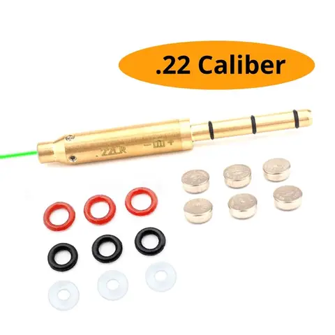 22 Laser Bore Sight .22LR Laser Boresighter .22 Laser Collimator Red Green Laser Bore Sighter