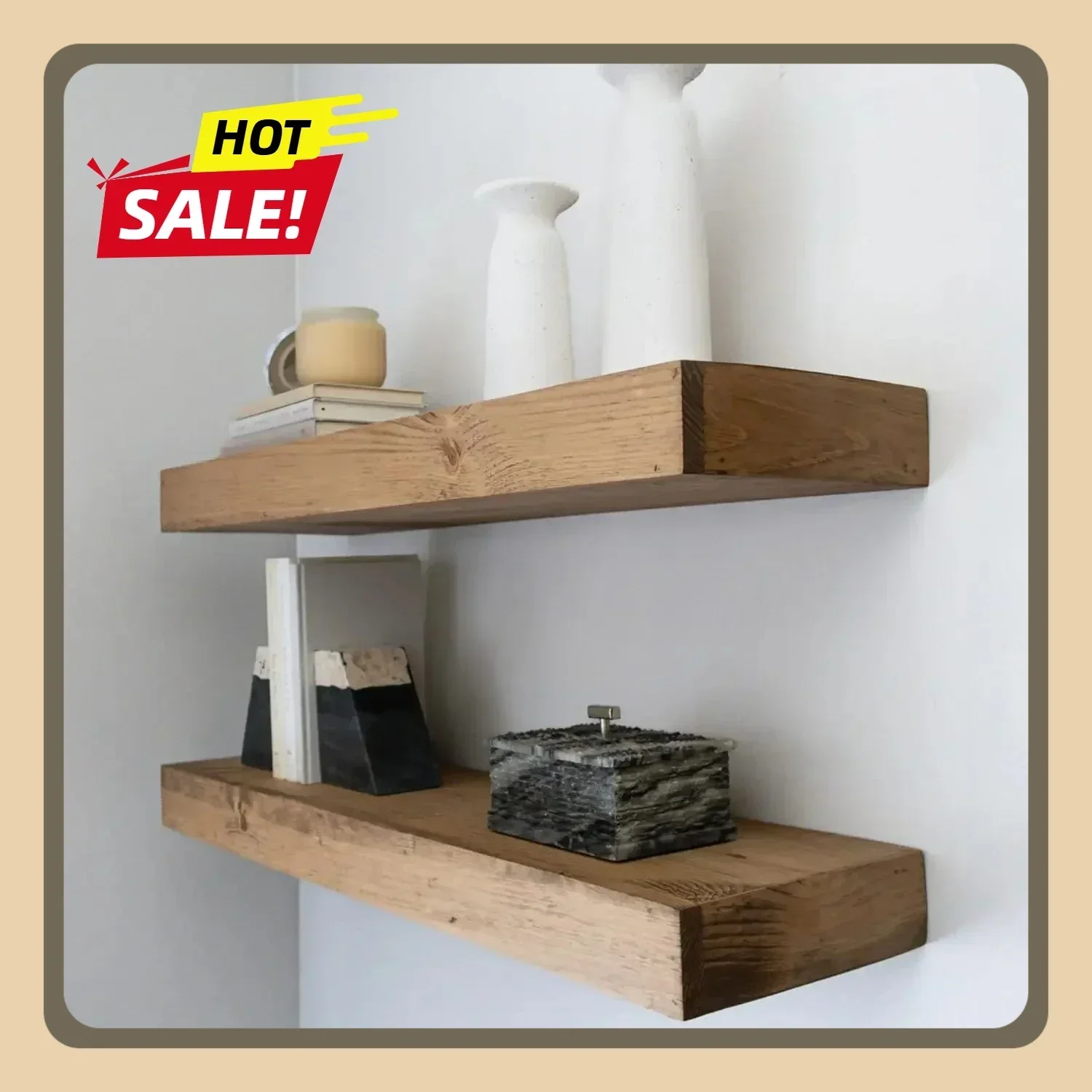 3 Inches Thick for Wall Modern Floating Shelves, Natural Pine Wood, Wide Shelves kitchen organizer and storage container
3 Inches Thick for Wall Modern Floating Shelves, Natural Pine Wood, Wide Shelves kitchen organizer and storage container