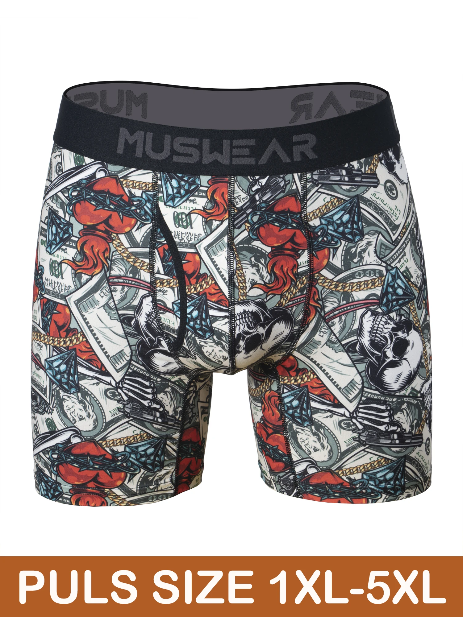 MUSWEAR plus Size Men's Boxer Briefs Side Opening Double-Sided Brushed High Elasticity Quick-Drying All-Over Print Underwear
MUSWEAR plus Size Men's Boxer Briefs Side Opening Double-Sided Brushed High Elasticity Quick-Drying All-Over Print Underwear