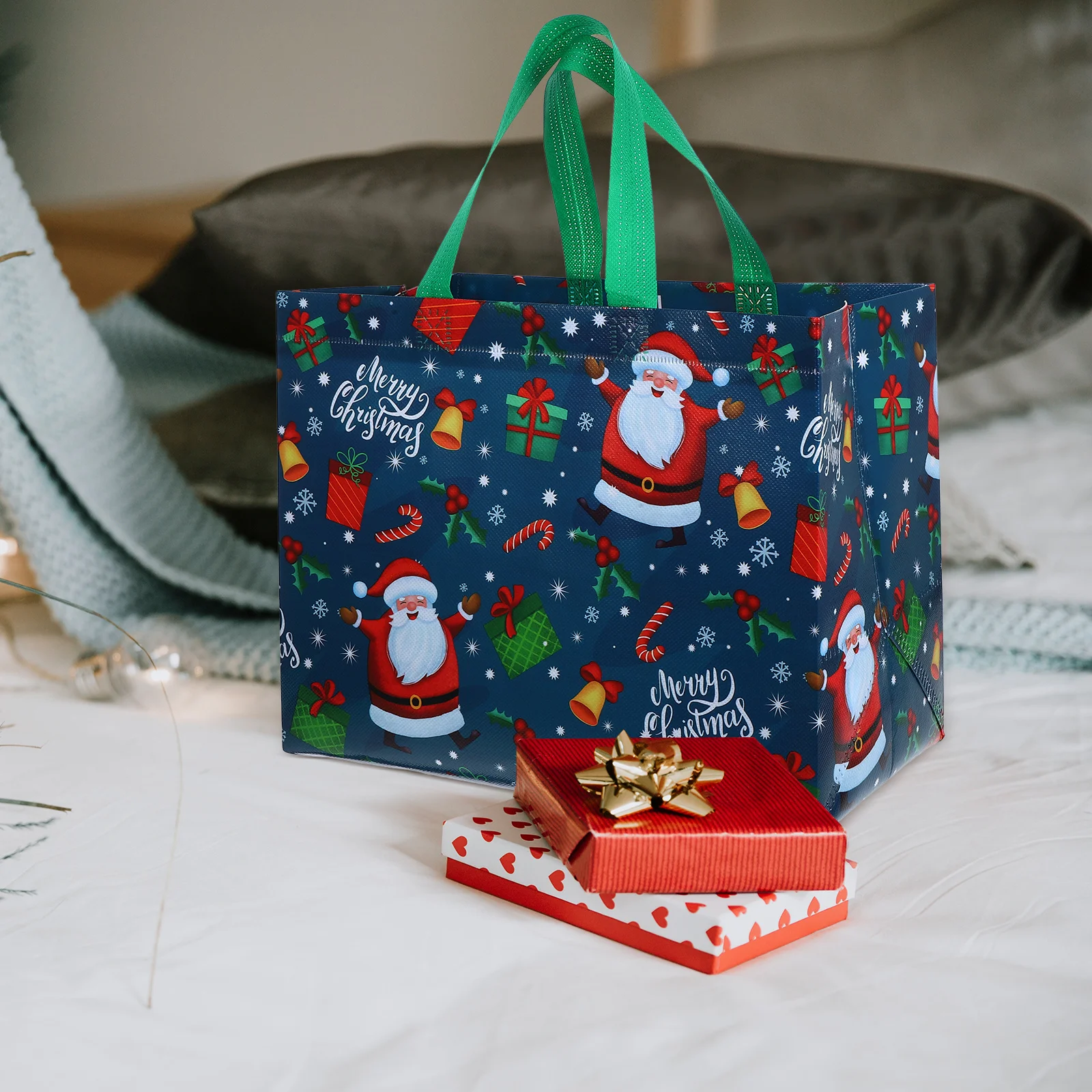 12Pcs Xmas Elements Present Bags Non-Woven Fabric Christmas Party Gift Bags Medium Size Reusable Christmas Present Holder
12Pcs Xmas Elements Present Bags Non-Woven Fabric Christmas Party Gift Bags Medium Size Reusable Christmas Present Holder